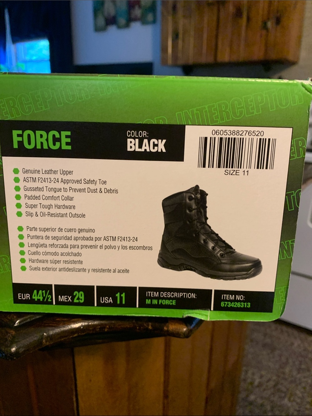 Steel toe boots size 11